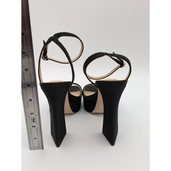 Badgley Mischka Women's Caia Platform Sandals in Black size US7 EU37.5 - Picture 4 of 16